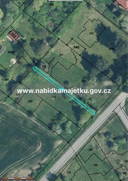 k. ú. Doubrava u Orlové, obec Doubrava pozemek p. č. 315