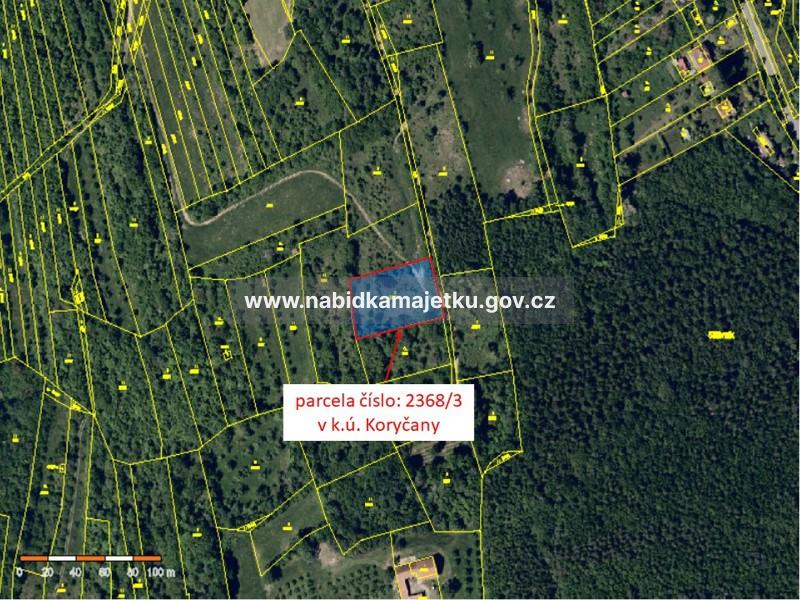 KORYČANY, POZEMEK PARCELA ČÍSLO: 2368/3 – TRVALÝ TRAVNÍ POROST, CHRÁNĚNÁ LOŽISKOVÁ ÚZEMÍ, ZEMĚDĚLSKÝ PŮDNÍ FOND