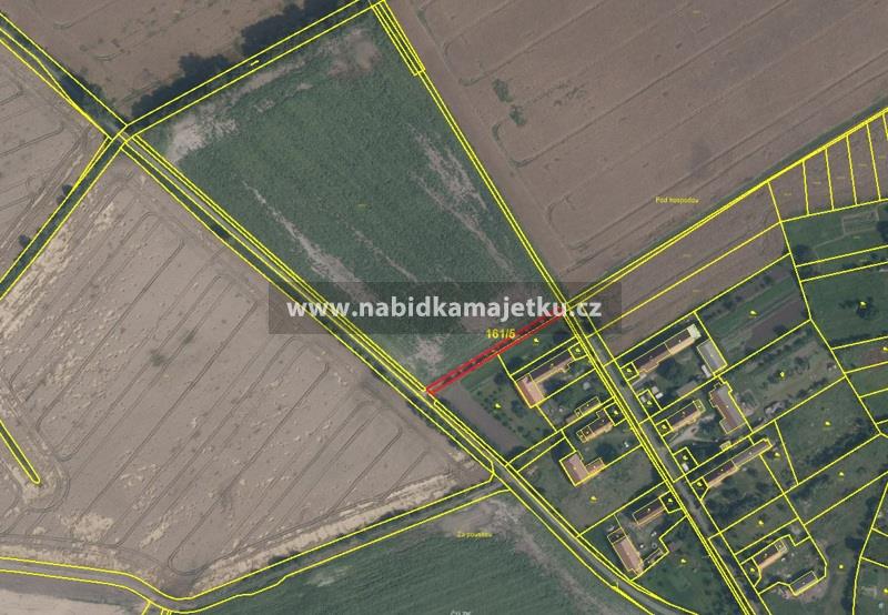 k.ú. Milčeves p.p.č. 161/5 - o celkové výměře 542 m2, podíl 1/2