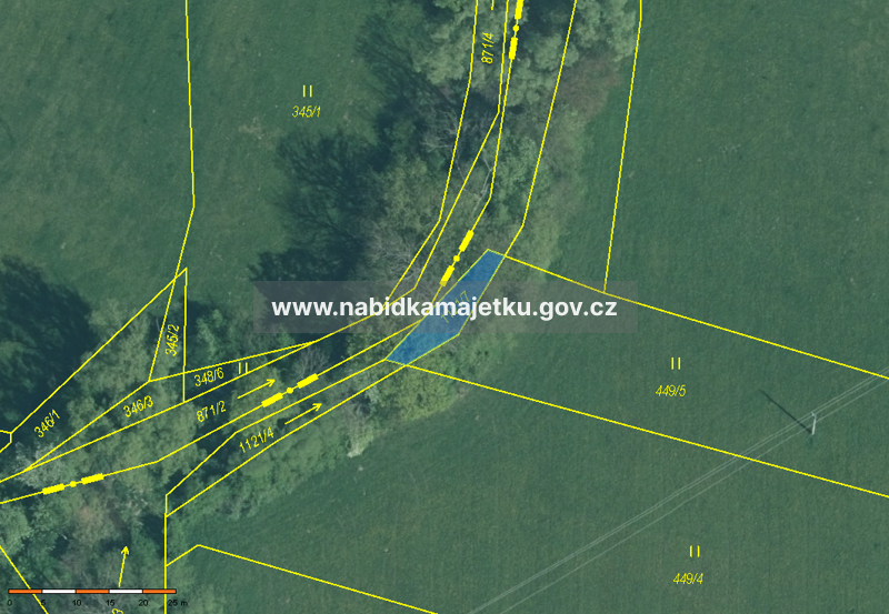 Pozemek p.č. KN 1121/7 k.ú. Borovy