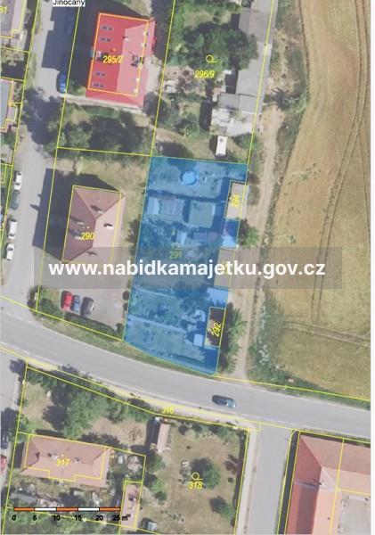Jiné stavby bez čp/če a zahrada na pozemcích p. č. 291, p. č. 292, p. č. 293 a p. č. 294 v k.ú. Jinočany
