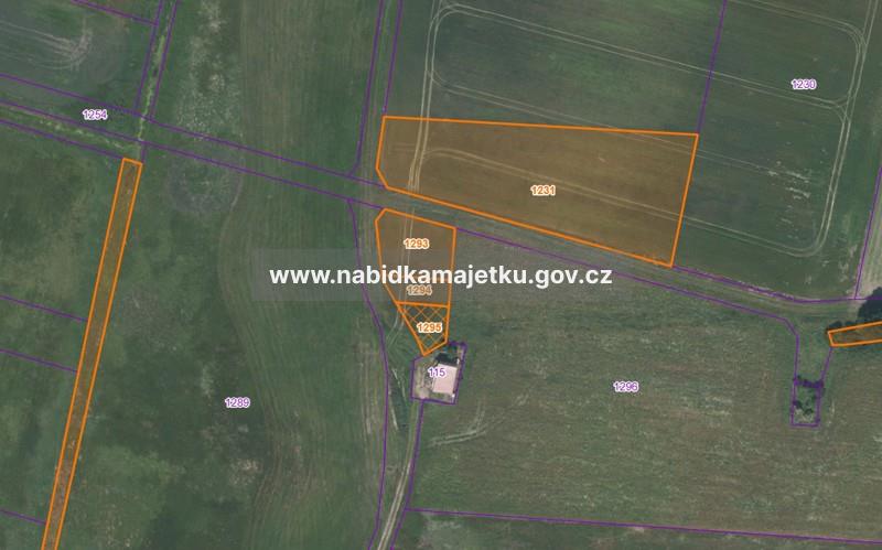 Pacht pozemku p.č. KN 1293, 1294 v k.ú.: Ražice