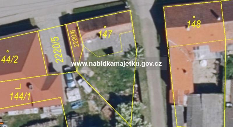 k.ú. Pravice, pozemek st. parc.č. 147 vč. stavby Pravice č.p. 143, aukce EAS/BZN/54/2026