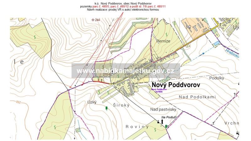 Nový Poddvorov, p.č. 480/5, 480/12, podíl id. 7/8 p.č. 480/11
