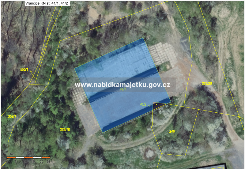 Stavba bez čp/če silážní žlab na pozemcích p. č. st. 41/1 a p. č. st. 41/2 v k.ú. Vrančice