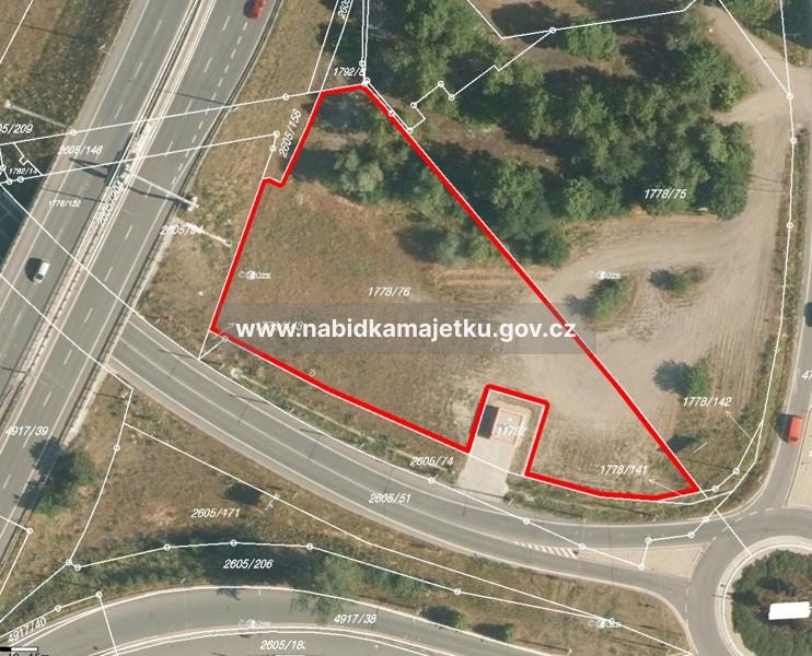pozemek parcelní číslo 1778/76 v katastrálním území Pardubice