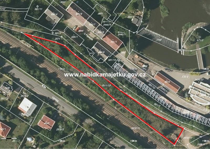 pozemek parcelní číslo 2572/12 v katastrálním území Havlíčkův Brod
