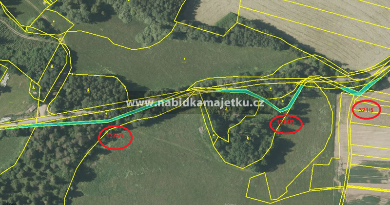 Pozemky p.č. KN 321/5, 1375/2 a 1375/3 k.ú. Vojovice