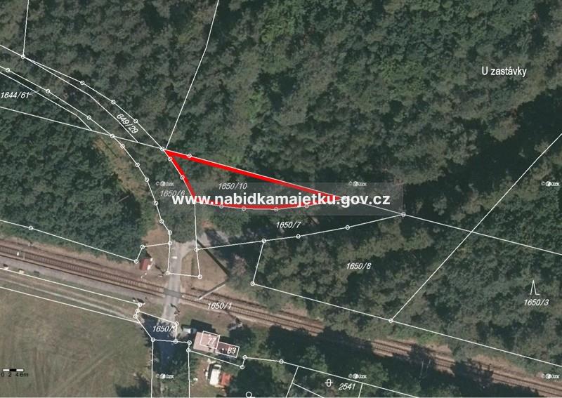 pozemek parcelní číslo 1650/10 v katastrálním území Vyšné