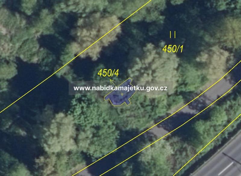 Valtířov nad Labem - stavba bez čp/če "řopík" na p.č. 450/4 jiného vlastníka