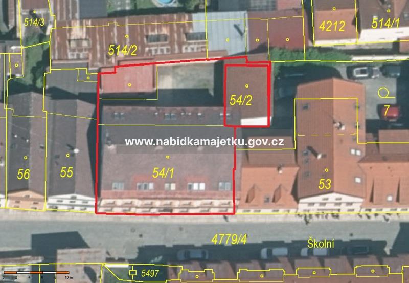 Domažlice - budova č.p. 111 - součást st. 54/1,