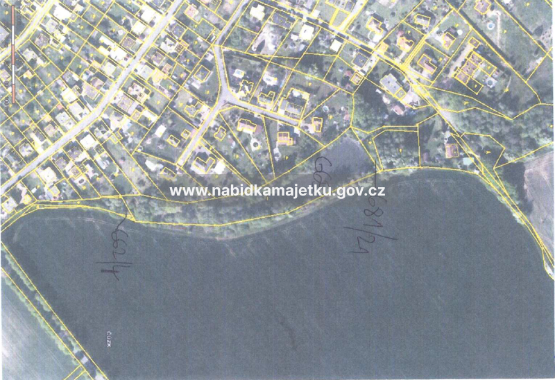 Rybník na pozemku p. č. 665 a p. č. 681/21 a pozemek p. č. 662/4 v k.ú. Dolní Marklovice