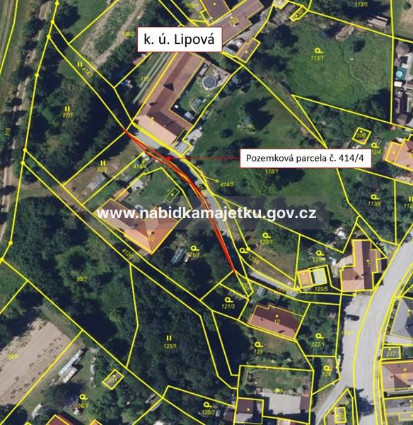 LIPOVÁ - podíl na pozemku parc. č. 414/4